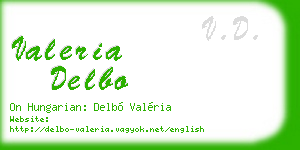 valeria delbo business card